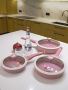 UC-4406PS PINK Набор сковород алюминиевых с антипригарным покрытием (цвет-роз.) - 20/24/28 см.